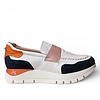 Jose Saenz 2290 Wht/Navy/Orn Slip-ons