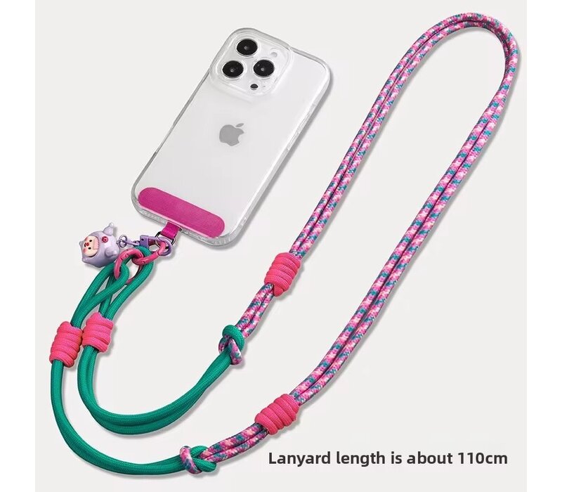 Mobile Phone Purple Little Doll X-Body Lanyard