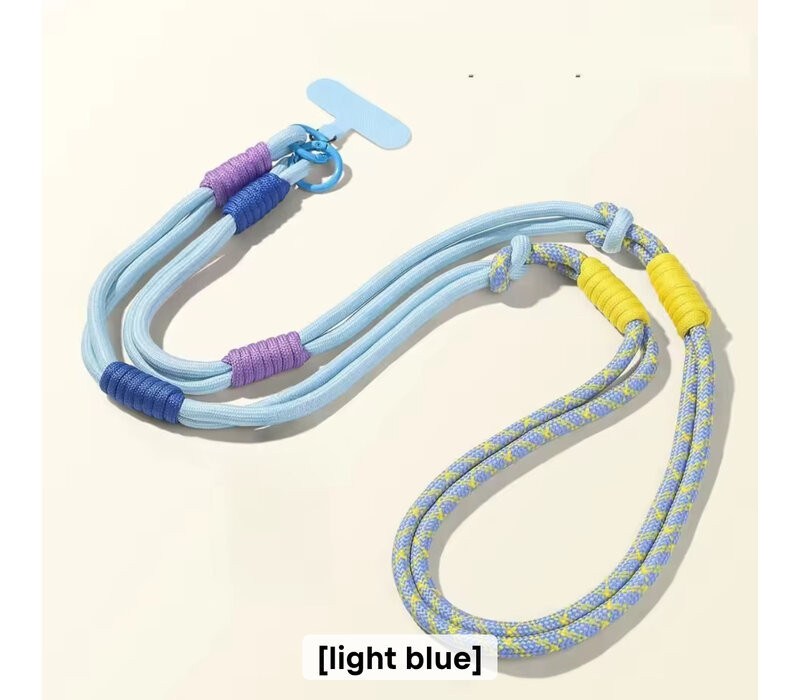 Mobile Phone Light Blue X-Body Lanyard
