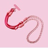 Footprints Mobile Phone Shocking Pink X-Body Lanyard