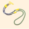 Footprints Mobile Phone Dark Blue/Yellow X-Body Lanyard