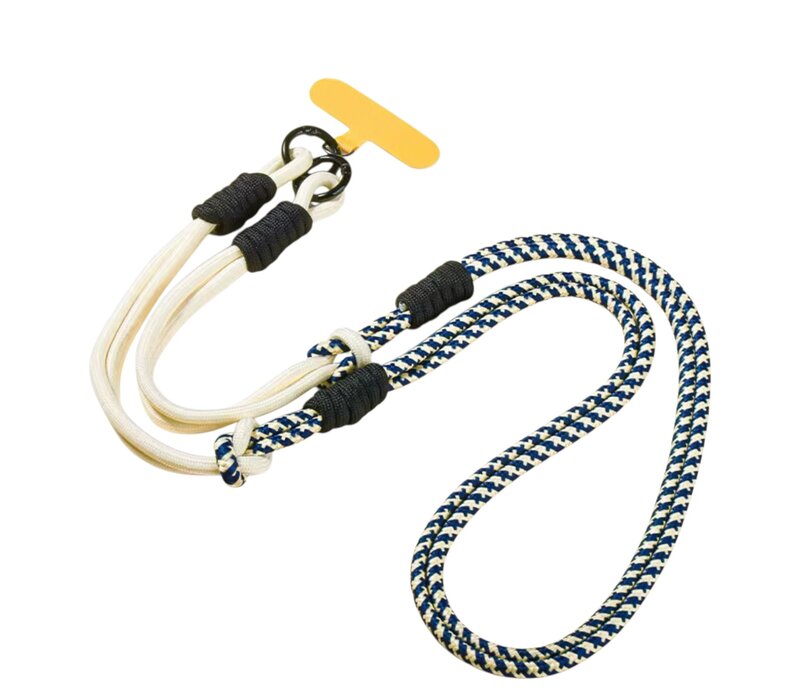 Mobile Phone Navy/Beige X-Body Lanyard