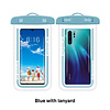 Footprints Waterproof Phone Pouch Blue with Lanyard