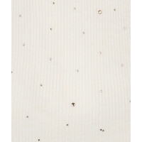 Esqualo 02034 Cream s/slve Top w/Diamontè