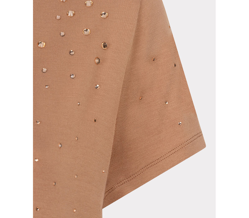 Esqualo 30019 Cappuchino V/Neck Diamanté