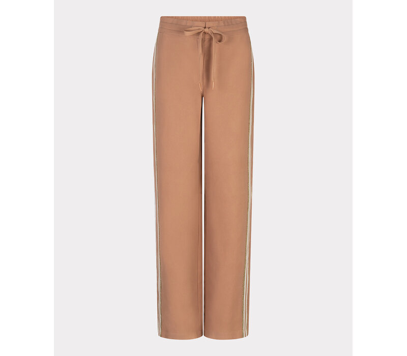 Esqualo 05009 Cappuccino side Taped Trousers