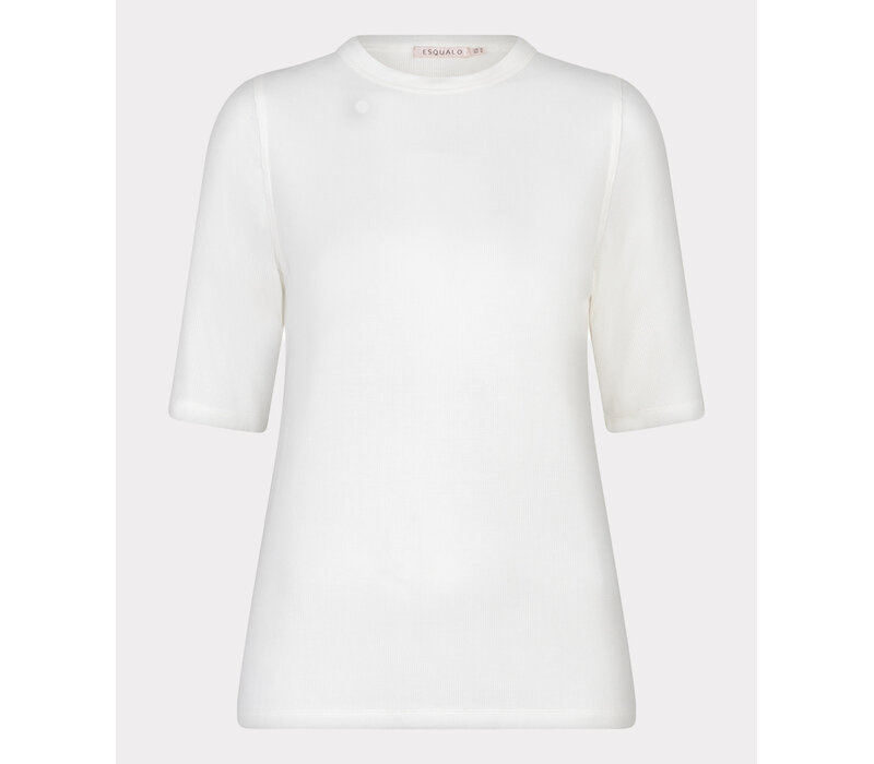 Esqualo 30017 Off-White Rib T-Shirt