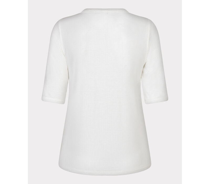 Esqualo 30017 Off-White Rib T-Shirt