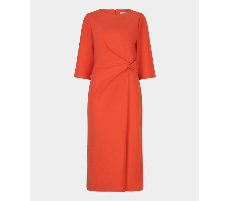Esqualo 30007 Modal Knot Dress in Chili Red