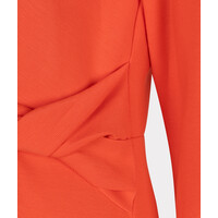 Esqualo 30007 Modal Knot Dress in Chili Red