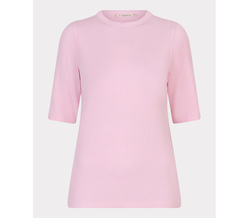 Esqualo 30017 Rose Pink Rib T-Shirt