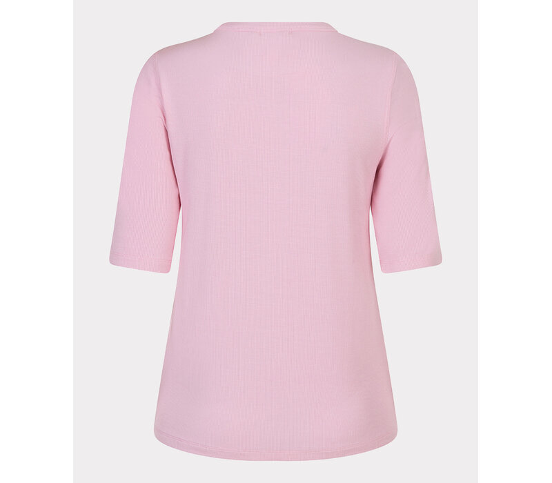 Esqualo 30017 Rose Pink Rib T-Shirt