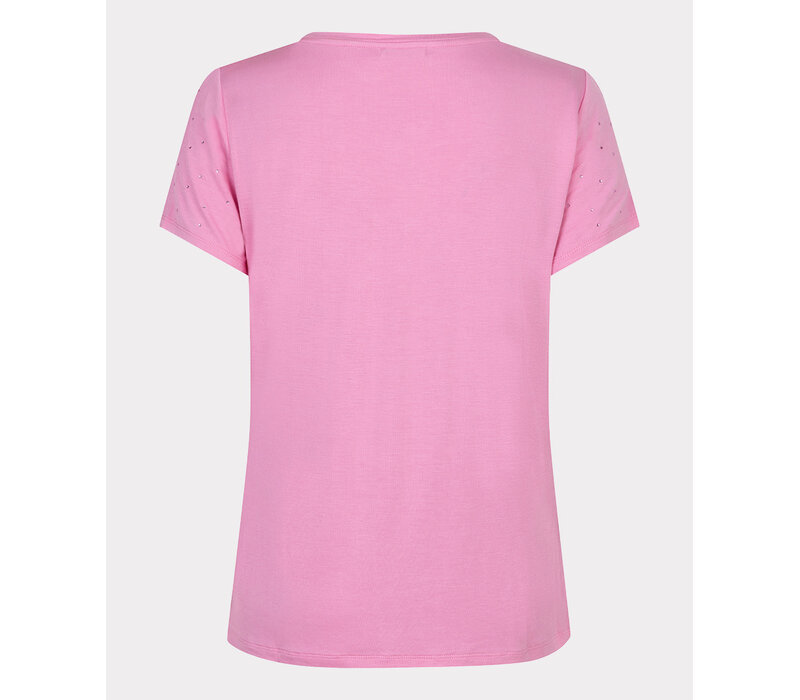 Esqualo 30019 Rose Pink V/neck Diamanté T