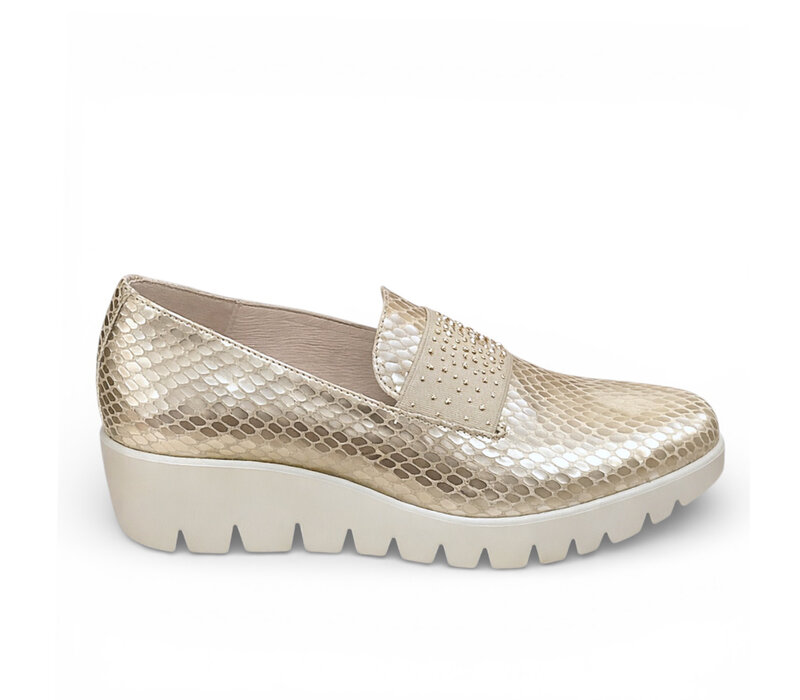 Wonders C-33158 Champagne Print Slip-On