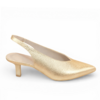 Wonders G-7133 Mottled Gold Kitten Heel