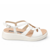 Wonders C-6550 Cream Patent Sandals