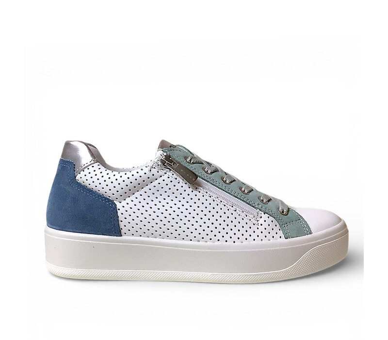IGI&CO 1144500 Wht/Blu/Grn Sneakers