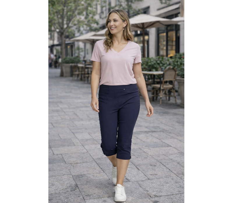 Pinns 226C ROSE Navy Bengaline Crop