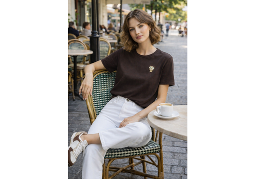 Fly Girl Italy Fly Girl 11792 Chocolate Owl Tee