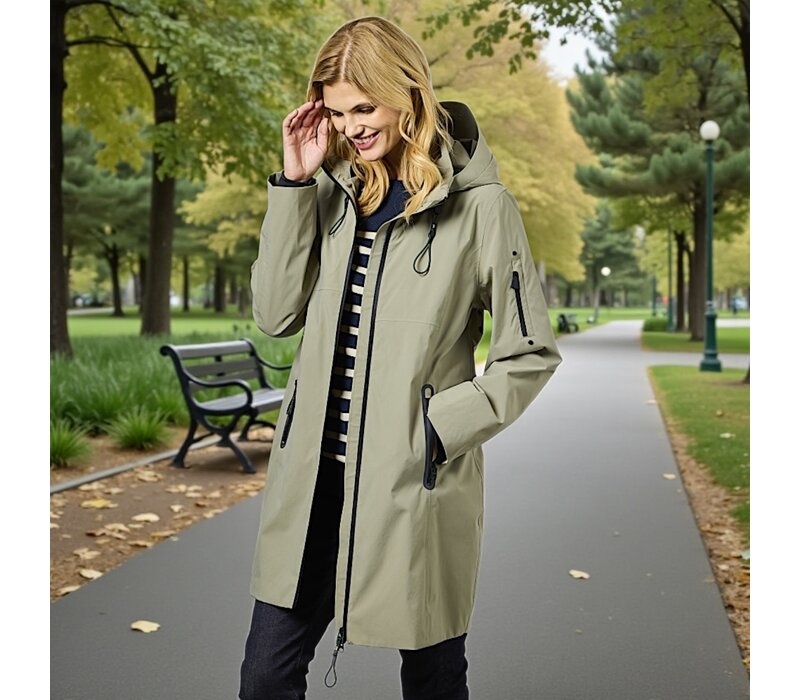 Junge NYNNE Light Olive Waterproof Coat