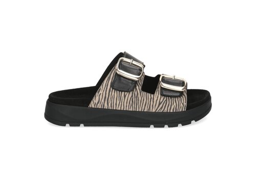 Caprice Caprice 27202 Beige Zebra Print Sliders