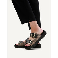 Caprice 27202 Beige Zebra Print Sliders