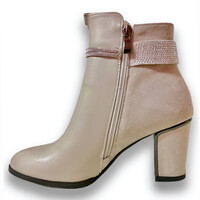 REDZ D3423 Beige Dressy Ankle Boots