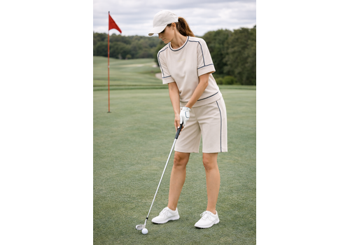 Micha S/S Micha 122 800 Sand/Navy Shorts