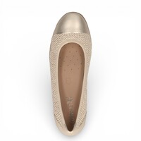 Caprice 22123 Off Wht/Gold Pumps