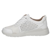 Caprice 23764 Wht/Slvr Leather Sneaker