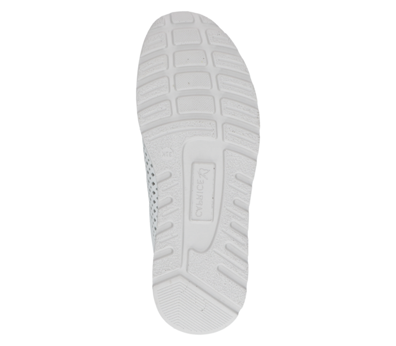 Caprice 23764 Wht/Slvr Leather Sneaker
