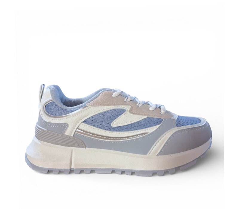 Heavenly Feet BROOKE Grey/Blue Sneakers