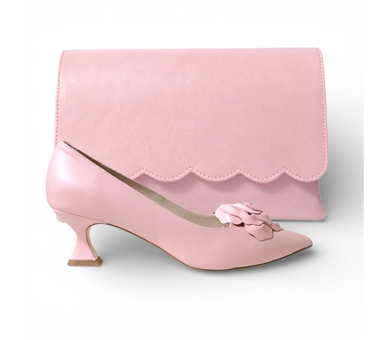 Marian 1809 Rose 5cm Spool Kitten Heel