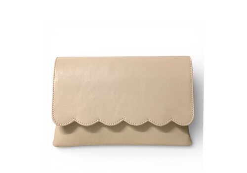 Marian Marian 801 Beige Leather Clutch Bag