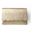 Marian Marian 801 Pomez Gold Leather Clutch Bag