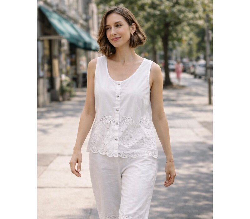 MD’M 4.66.689.28 White Cotton Top