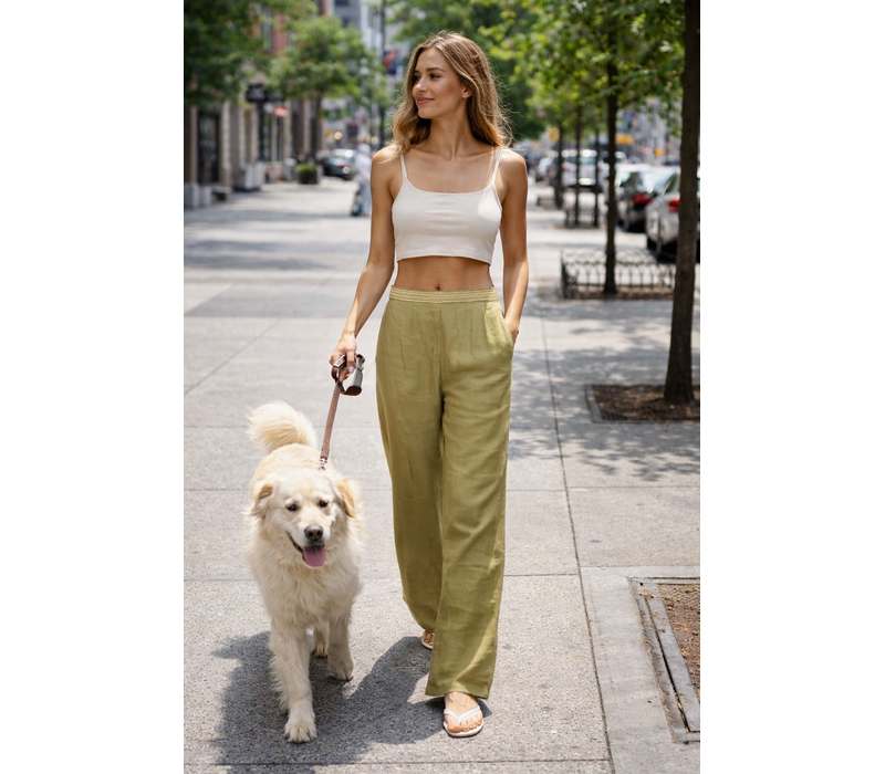 MD’M 4.73.251.22 Moss Green Cotton Pants