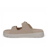 Caprice 27201 Beige Suede Slider Sandal