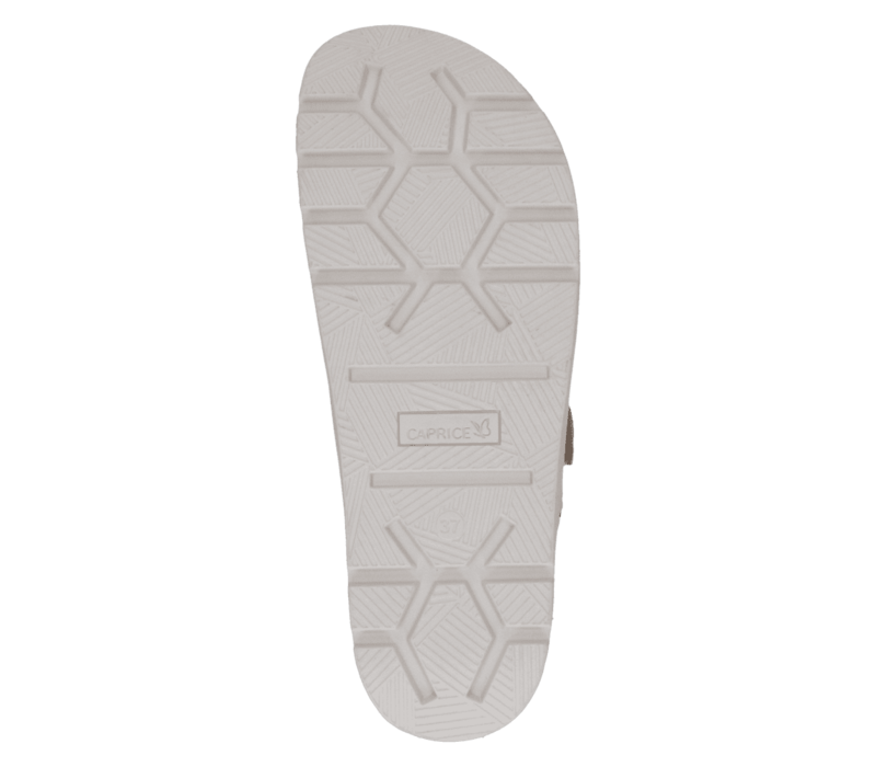 Caprice 27201 Beige Suede Slider Sandal