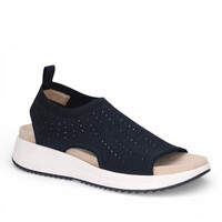 Caprice 28706 Navy Stretch Knit Sandal