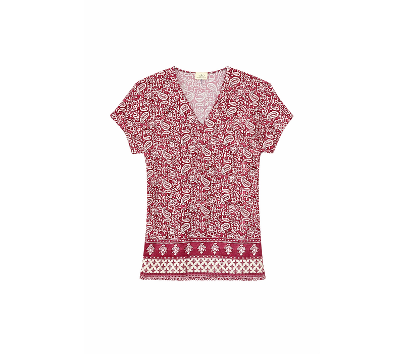 Julie Guerlande TS210 Plum Stretch Top