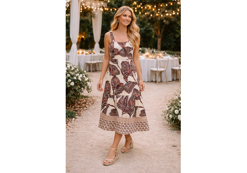 Fly Girl Italy Fly Girl 91179 Brown Multi Dress