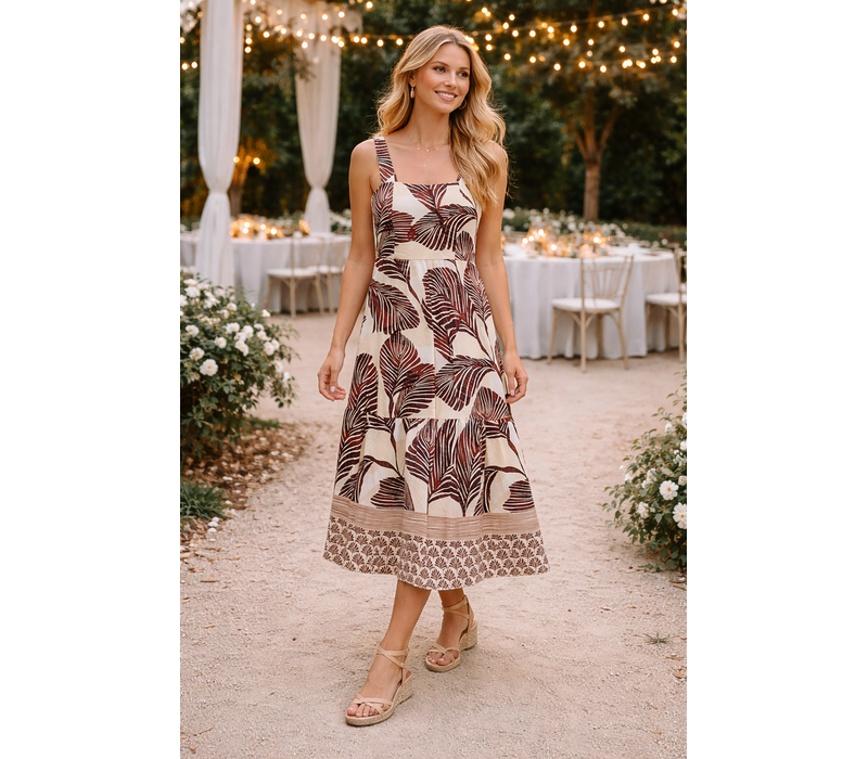 Fly Girl 91179 Brown Multi Dress