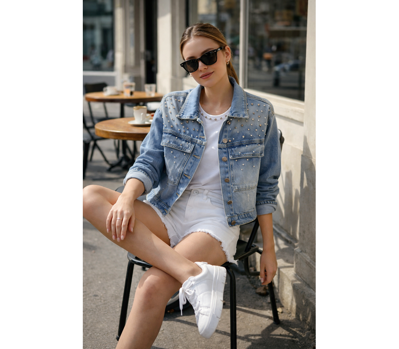 Fly Girl 6340 Denim Jacket w/Diamantés