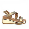 REDZ REDZ CF2106 Gold Wedge Sandals