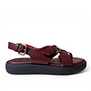 Wonders Wonders AB-1332 Burgundy Toe Post Sandals