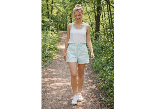 Lola Espeleta Lola Espeleta SH111 Green Stripe Shorts