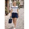Lola Espeleta Lola Espeleta SH101 Navy Shorts w/Turn-up