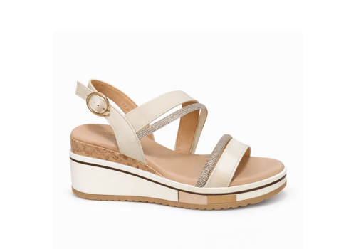 REDZ REDZ CF2106 Beige  Wedge Sandals