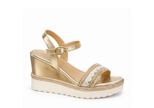 REDZ REDZ V.C. 6W9471-7 Gold/White Wedge